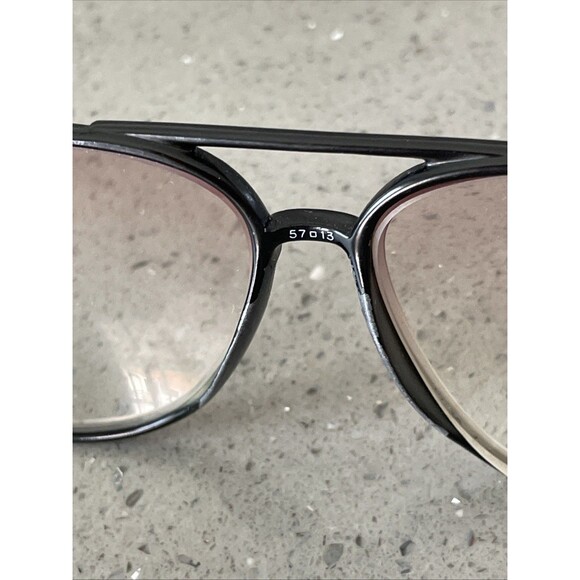 Marchon Japan MOD-CFG-18 COL.10 57-13-135 Black Aviator Eyeglasses Frames ONLY - Picture 7 of 11